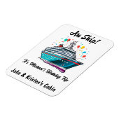 Verjaardag Cruise Grappige Groep gepersonaliseerd Magneet (Linkerzijde)