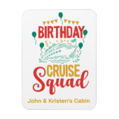 Verjaardag Cruise Grappige Groep Gepersonaliseerde Magneet (Verticaal)