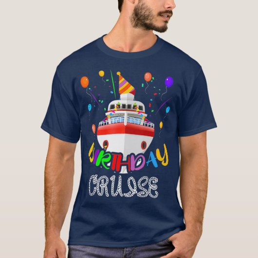 Verjaardag Cruise naar Cruising Bay Party Ocean Sh T-shirt (Voorkant)