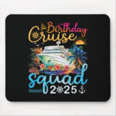 Verjaardag Cruise Squad 2025 Cruise Verjaardag Par Muismat (Voorkant)