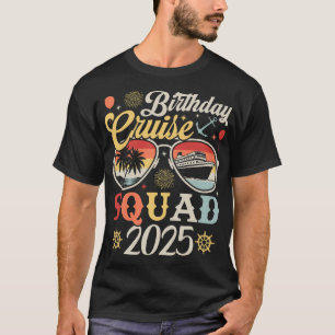Verjaardag Cruise Squad 2025 Familie Matching Mann T-shirt