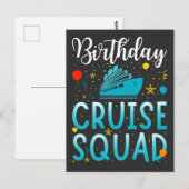 Verjaardag Cruise Squad Cruising Vakantie Briefkaart (Voorkant / Achterkant)