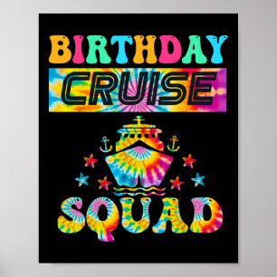 Verjaardag Cruise Squad Cruising Vakantie Matching Poster