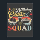 Verjaardag Cruise Squad Groep Familie Matching Briefkaart<br><div class="desc">Verjaardag Cruise Squad Crew Vakantiegroep Familie Matching Design Gift Standaard Briefkaart Classic Collectie.</div>