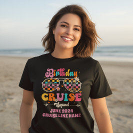Verjaardag Cruise Squad retro zonnebril T-shirt