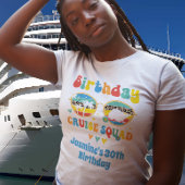 Verjaardag Cruise Squad retro zonnebril T-shirt