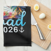 Verjaardag Cruise Team 2026 Theedoek (Quarter Fold)
