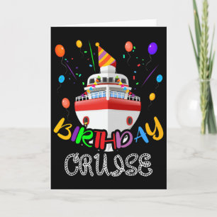 Verjaardag Cruise Vaart Bday Feest Oceaan Schip Ca Kaart