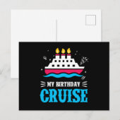 Verjaardag Cruise Zeilen Cruiseschip Vakantie Briefkaart (Voorkant / Achterkant)