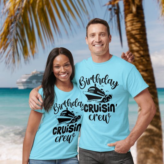 Verjaardag Cruisin Crew - Fun Cruise T-shirt