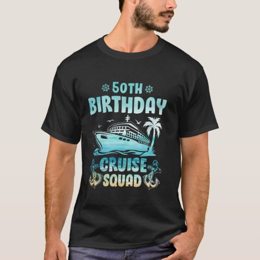 Verjaardag Cruising Party 50ste verjaardag Cruise  T-shirt (Voorkant)