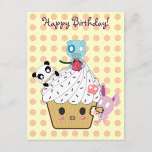 Verjaardag Cupcake Aanval! Briefkaart