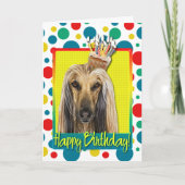 Verjaardag Cupcake - Afghaan Kaart (Voorkant)