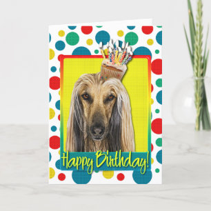 Verjaardag Cupcake - Afghaan Kaart