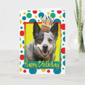 Verjaardag Cupcake - Australian Cattle Dog Kaart (Voorkant)