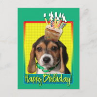 Verjaardag Cupcake - Beagle Puppy - Chloe