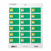Verjaardag Cupcake - Bichon Frise Etiket (Full Sheet)