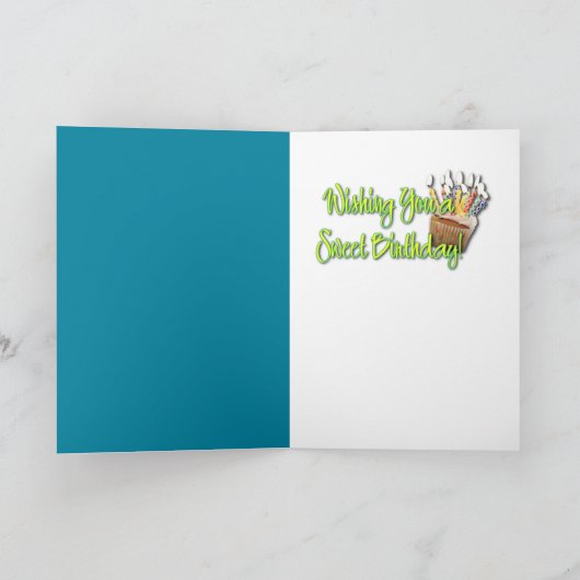 Verjaardag Cupcake - Boston Terrier Kaart (Binnen)