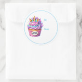 Verjaardag Cupcake Cadeautag Stickers (Tas)