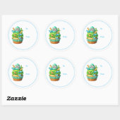 Verjaardag Cupcake Cadeautag Stickers (Vel)
