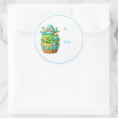 Verjaardag Cupcake Cadeautag Stickers (Tas)