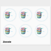 Verjaardag Cupcake Cadeautag Stickers (Vel)