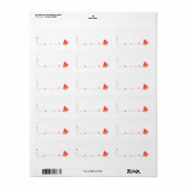 Verjaardag cupcake en kleurrijke confetti sterren  etiket (Full Sheet)