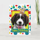 Verjaardag Cupcake - Engels Springer Spaniel - Bax Kaart (Voorkant)