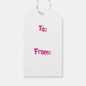 Verjaardag Cupcake Gift Label Cadeaulabel (Achterkant)