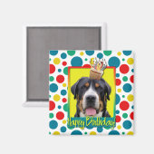 Verjaardag Cupcake - Greater Swiss Mountain Dog Magneet (Voorkant / Achterkant)