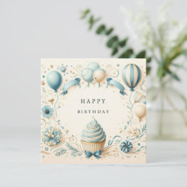 verjaardag cupcake kaart