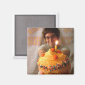 Verjaardag Cupcake Magneten (Voorkant / Achterkant)