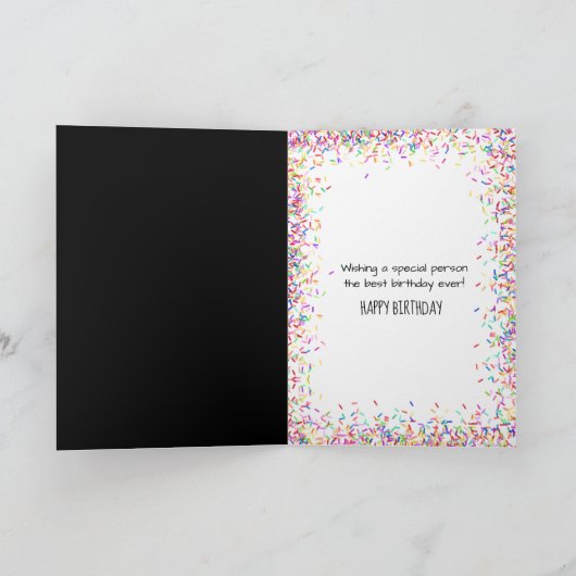 Verjaardag Cupcake met Sparklers Kaart (Binnen)