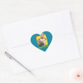 Verjaardag Cupcake - Pitbull - Jersey Meisje Hart Sticker (Envelop)