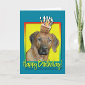 Verjaardag Cupcake - Rhodesian Ridgeback Kaart (Voorkant)