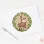 Verjaardag Cupcake Toppers Stickers Monkey Oerwoud (Envelop)