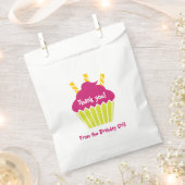 Verjaardag Cupcake Treat Bag Bedankzakje (Geknipt)