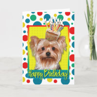 Verjaardag Cupcake - Yorkshire Terrier