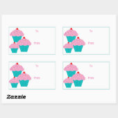 Verjaardag Cupcakes Cadeau Label Stickers (Vel)
