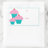 Verjaardag Cupcakes Cadeau Label Stickers (Tas)