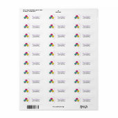 Verjaardag Cupcakes Feest Label (Full Sheet)