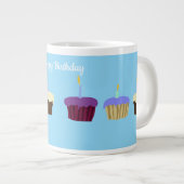 Verjaardag Cupcakes Jumbo Mok (Voorkant rechts)