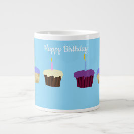 Verjaardag Cupcakes Jumbo Mok