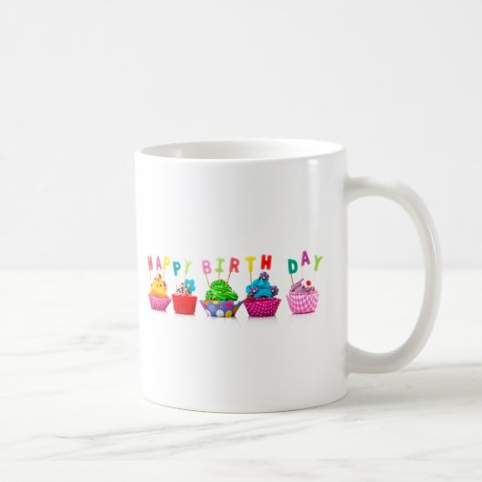 Verjaardag Cupcakes - Mok (Rechts)