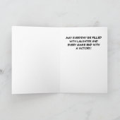 Verjaardag curling speler kaart (Binnen)