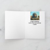 Verjaardag Custom Naam Leuk Tweetest Persoon Vogel Kaart (Binnen)