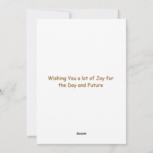 Verjaardag Custom Zonnebloemen Bloemen Feestdagenkaart (Achterkant)