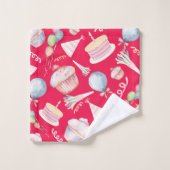 Verjaardag Cute Bad Handdoek (Wasdoekje)