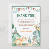 Verjaardag Cute Dinosaur Bedankkaart (Voorkant)