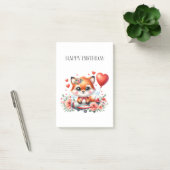 Verjaardag Cute Fox Piloot Post-it® Notes (Kantoor)